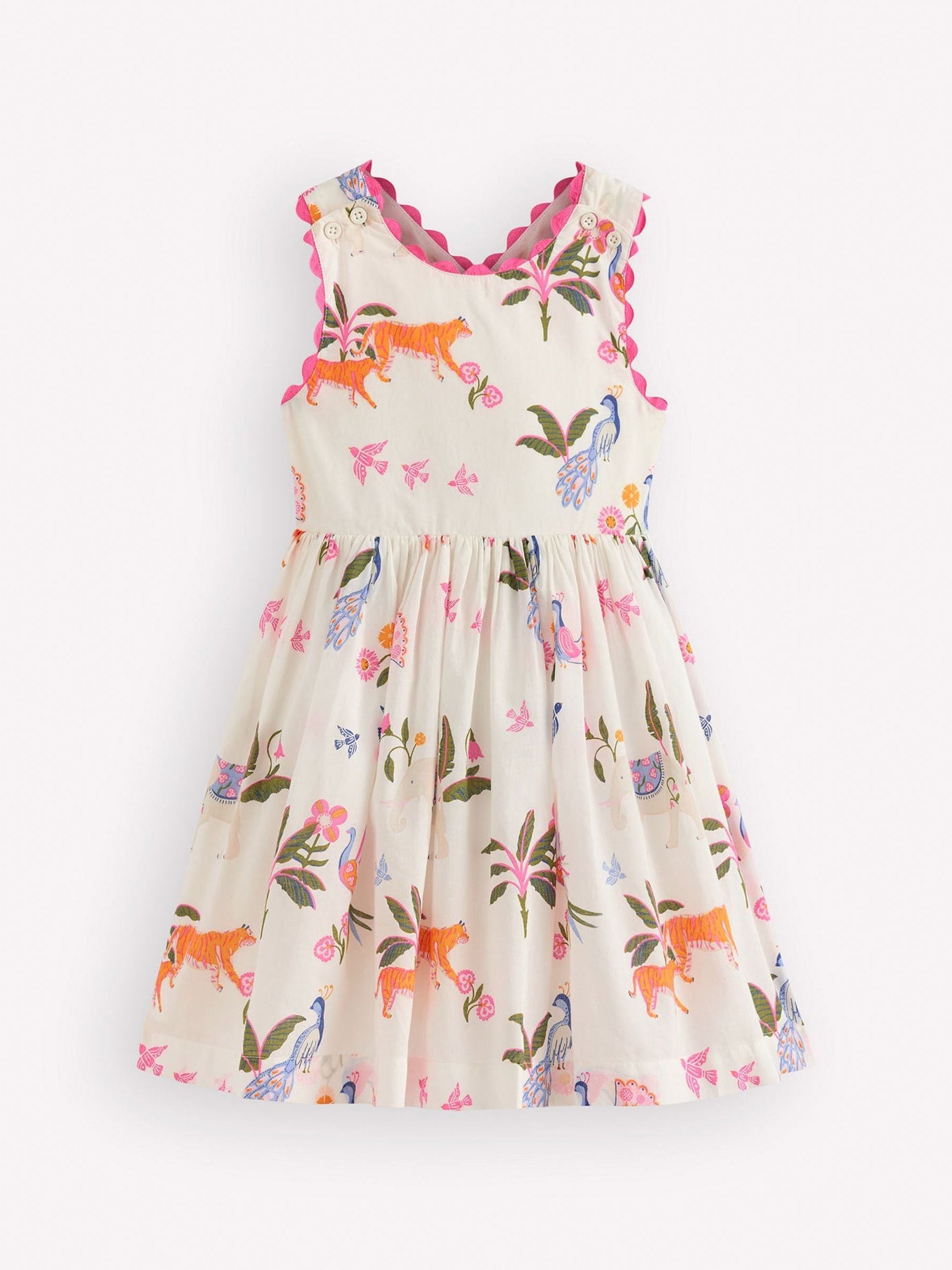 Boden Cream Harper Cross-back Dress image 1