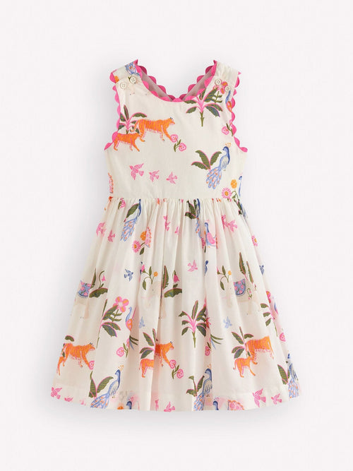 Boden Cream Harper Cross-back Dress image 1