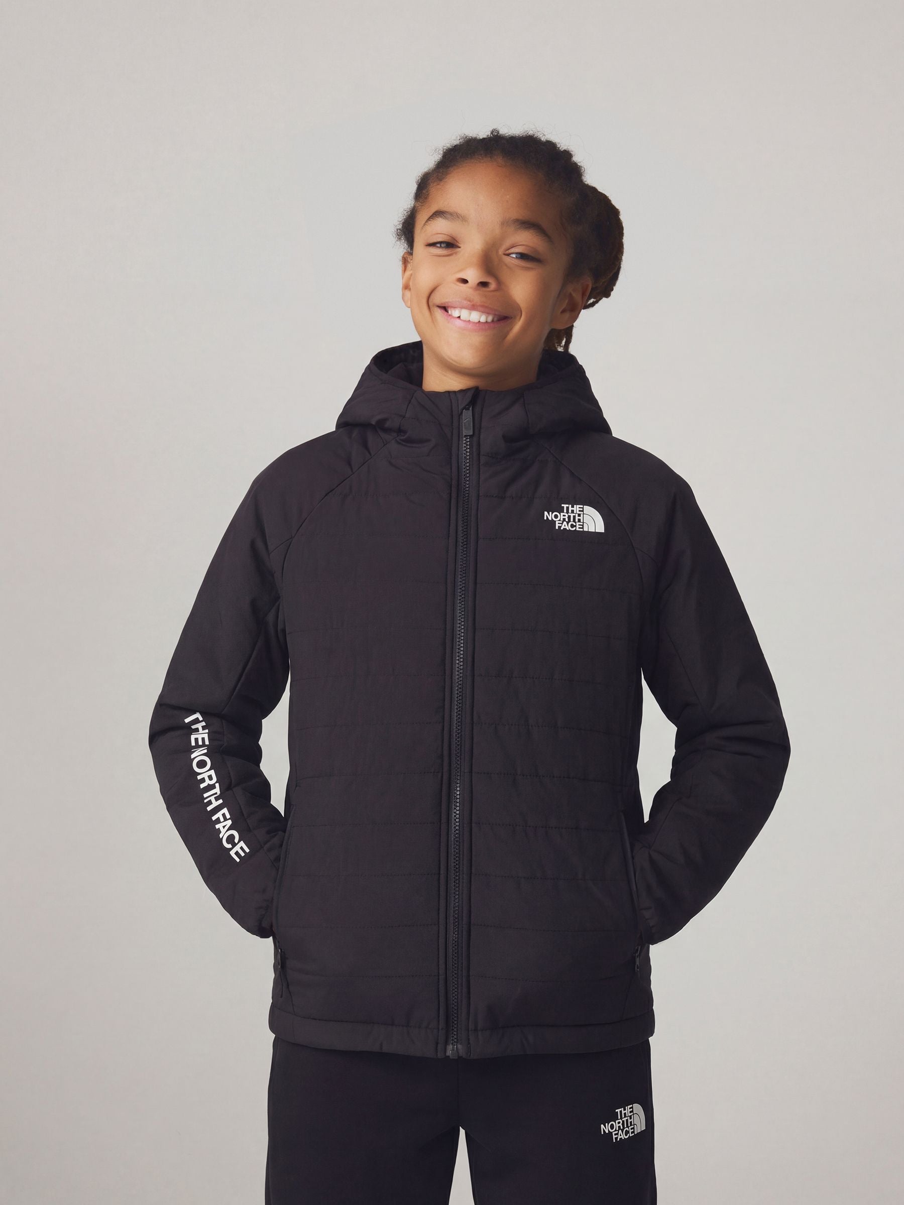 Dsiney Kidz - The North Face Black Never Stop Synthetic Short Puffer Jacket image 1