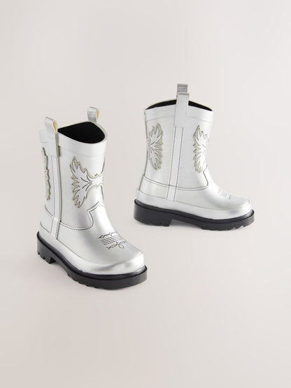 Silver Western Wellies image 1