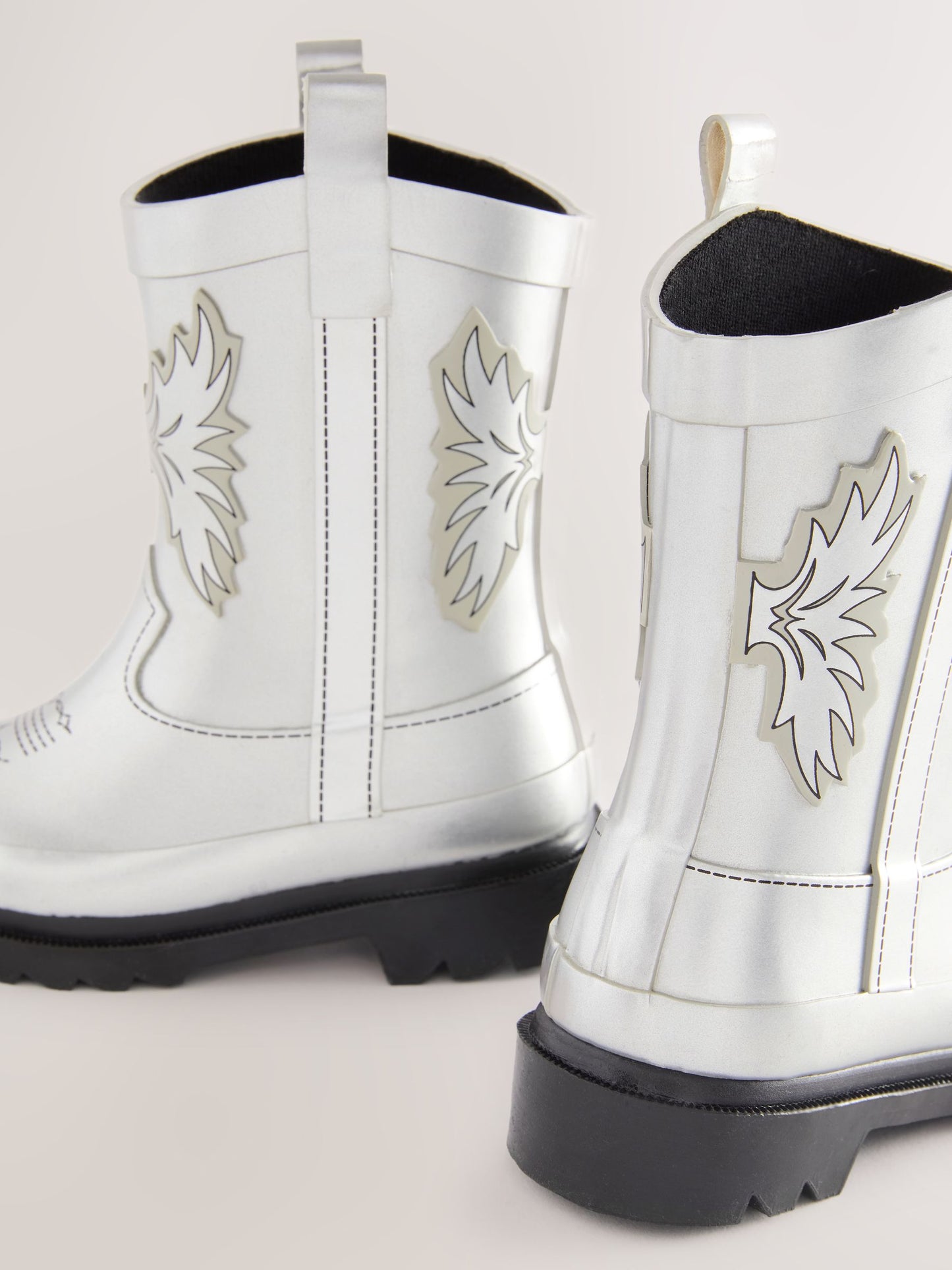 Silver Western Wellies image 3
