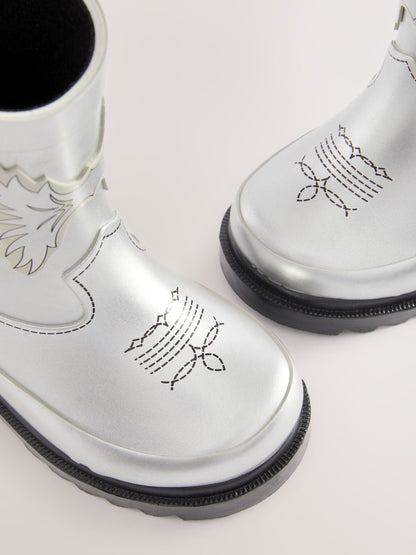 Silver Western Wellies image 5