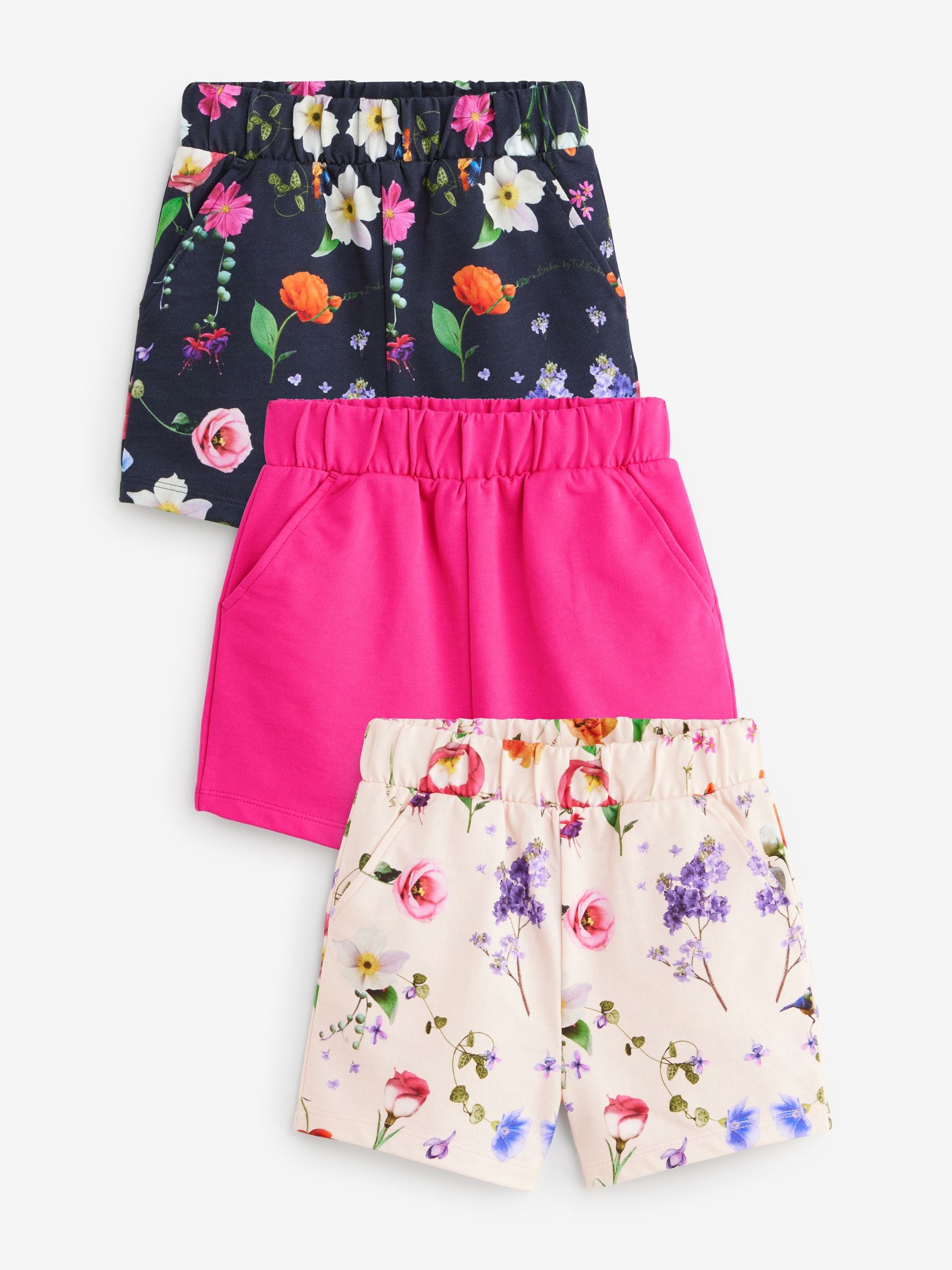 Baker by Ted Baker Multi 100% Cotton Shorts 3 Pack image 1
