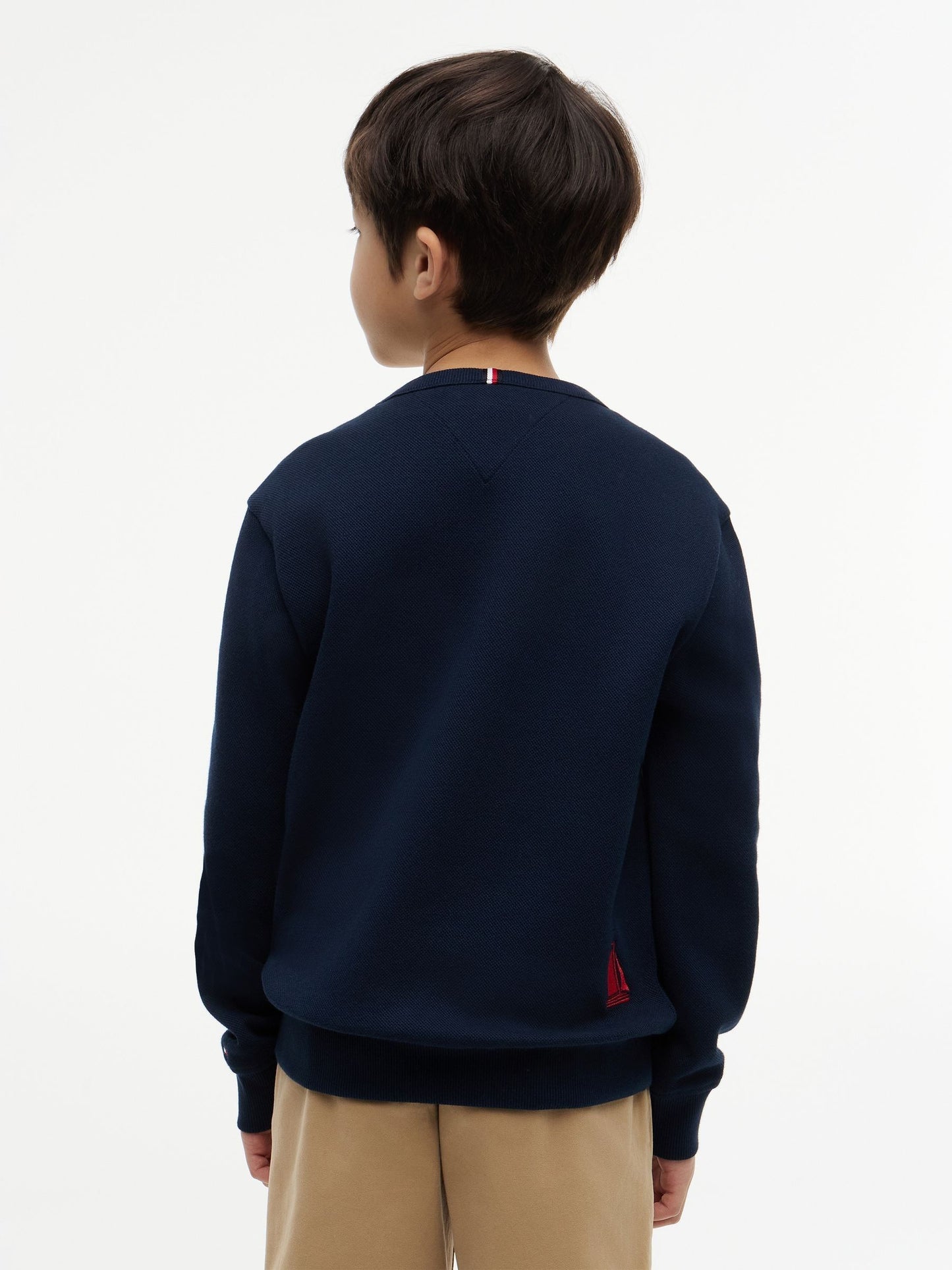 Dsiney Kidz - Tommy Hilfiger Blue Logo Interlock Pique Sweatshirt image 2