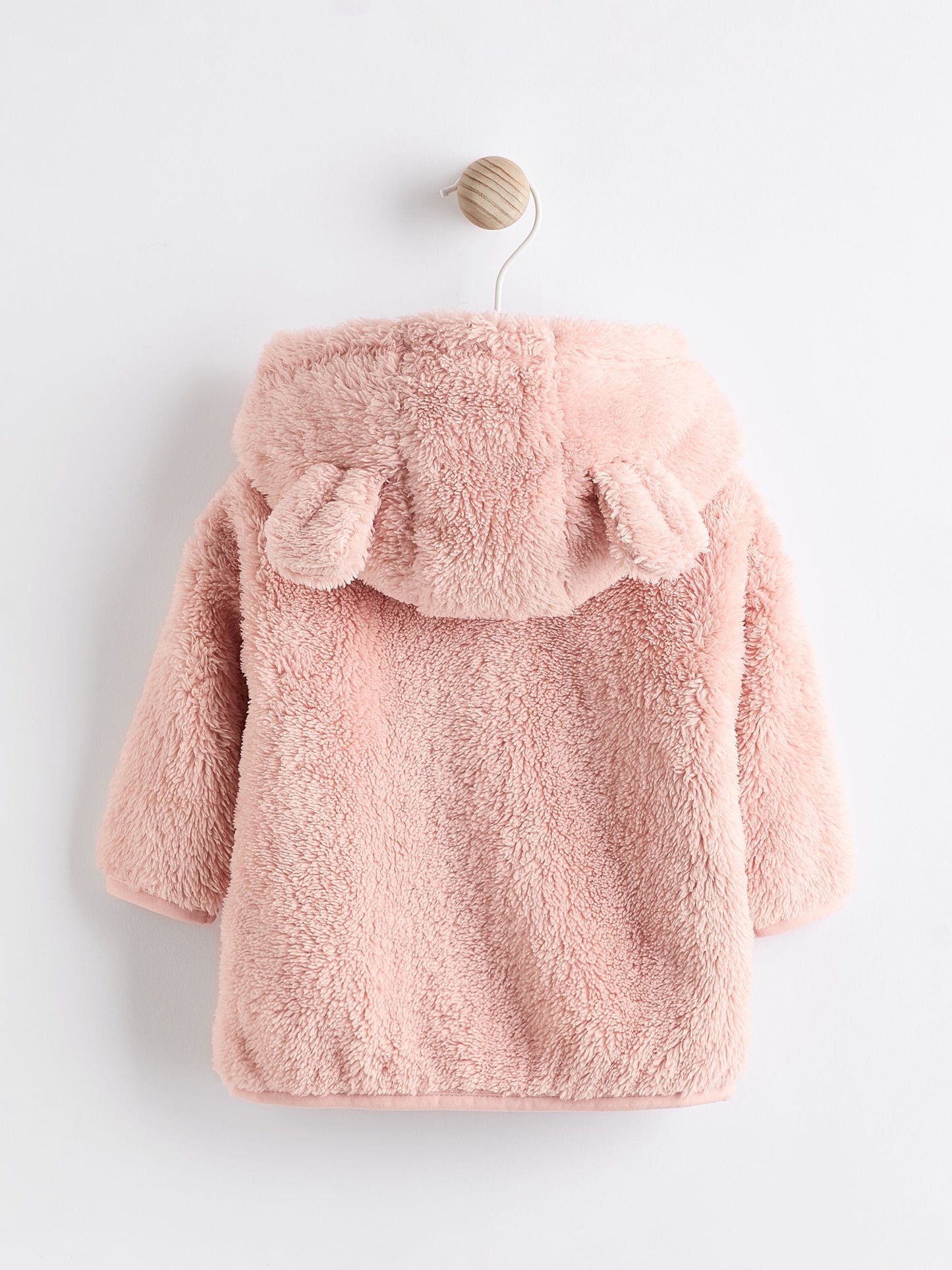Pink Fleece Baby Hooded Jacket (0mths-2yrs)