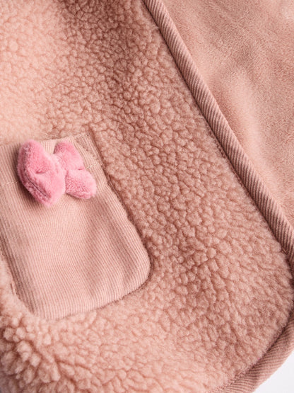 Pink Baby Borg Fleece Jacket (0mths-2yrs)