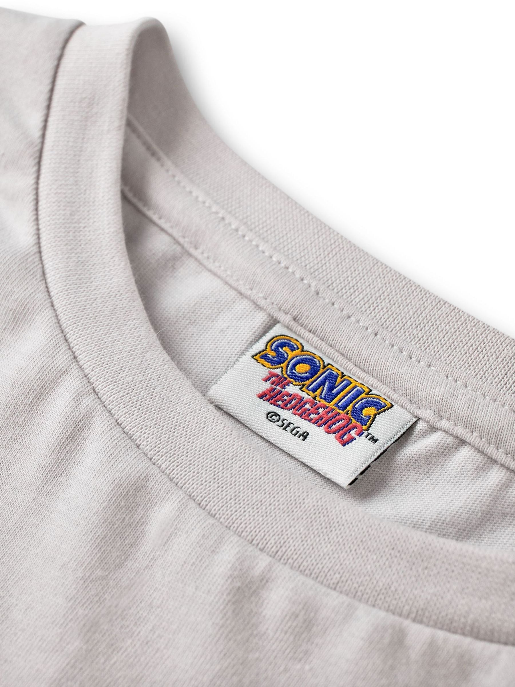 Dsiney Kidz - Vanilla Underground Boys Grey Character Long Sleeved Sonic The Hedgehog 100% Cotton T-Shirt image 5