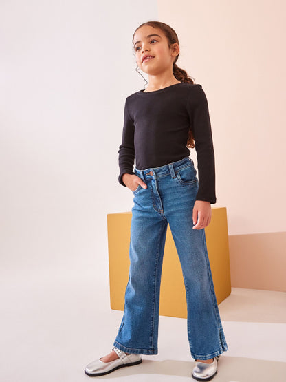 Dsiney Kidz - Mid Blue Denim Flare Jeans (3-16yrs) image 2