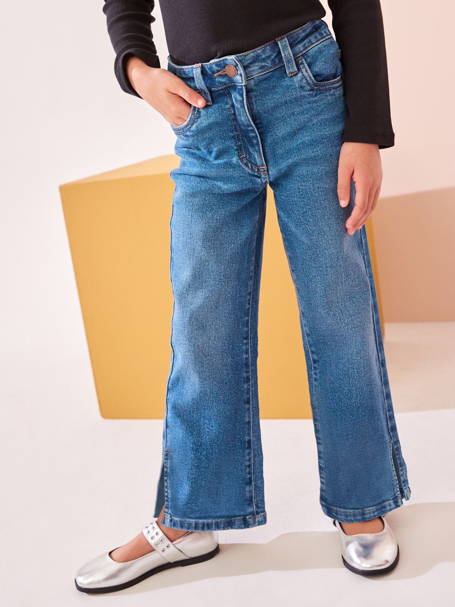 Dsiney Kidz - Mid Blue Denim Flare Jeans (3-16yrs) image 3