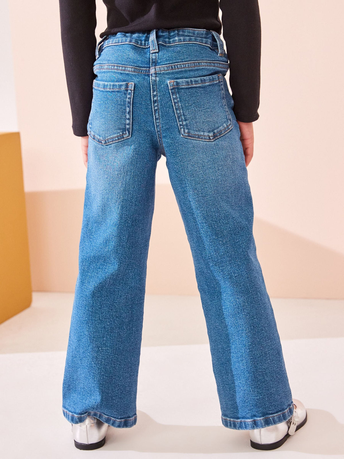 Dsiney Kidz - Mid Blue Denim Flare Jeans (3-16yrs) image 4