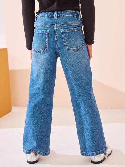 Dsiney Kidz - Mid Blue Denim Flare Jeans (3-16yrs) image 4