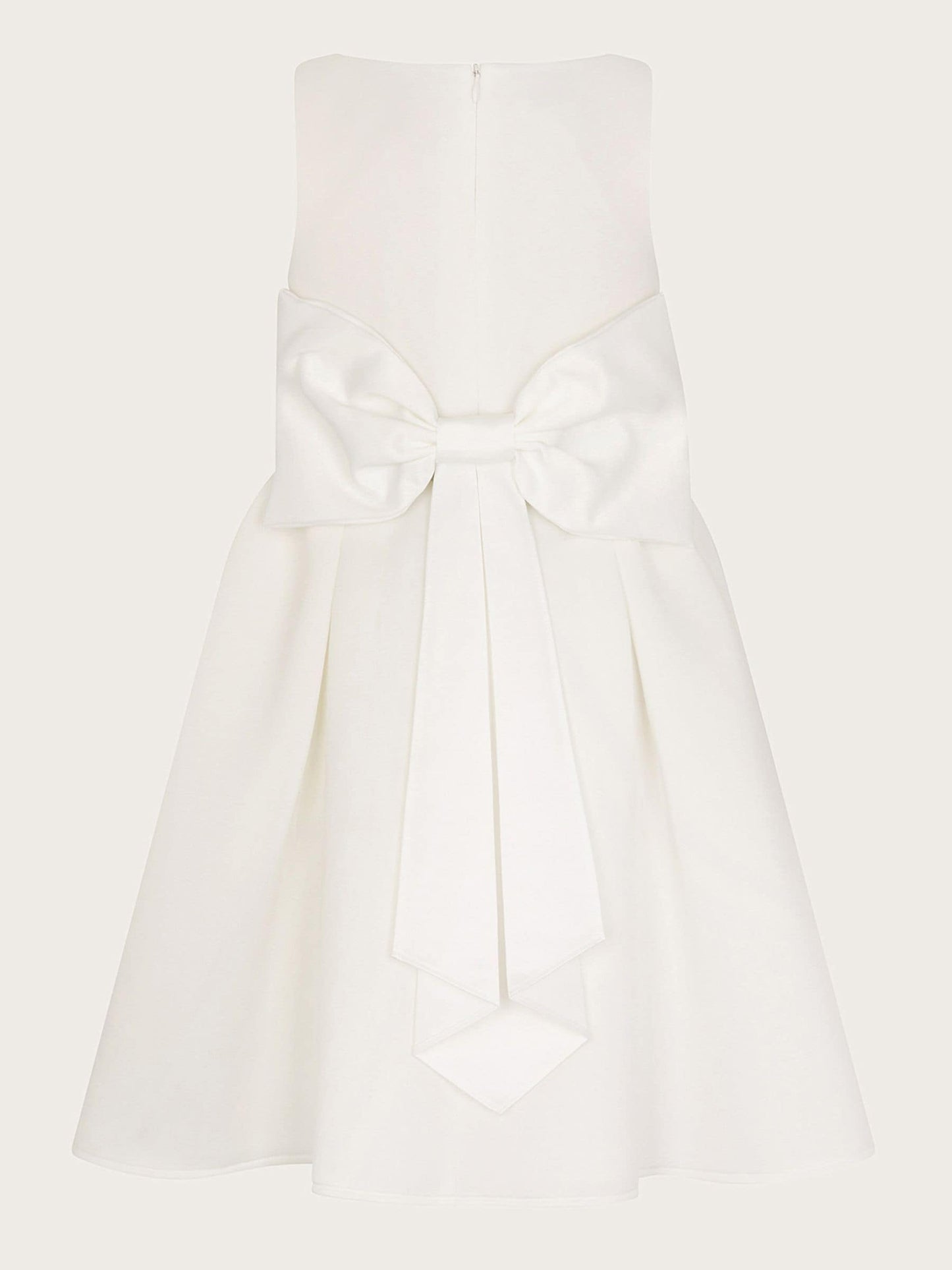 Monsoon White Scuba Holly Bridesmaid Dress image 2