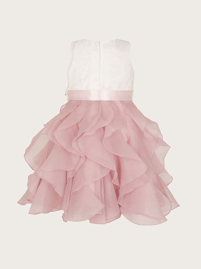 Monsoon Pink Baby Lace Cancan Ruffle Dress image 2