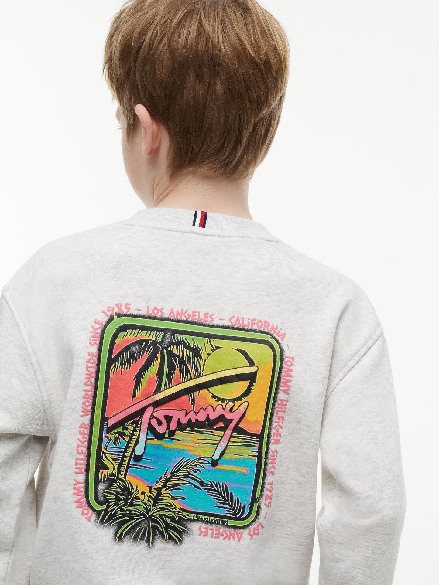 Dsiney Kidz - Tommy Hilfiger Grey Back Logo Graphic Sweatshirt image 4