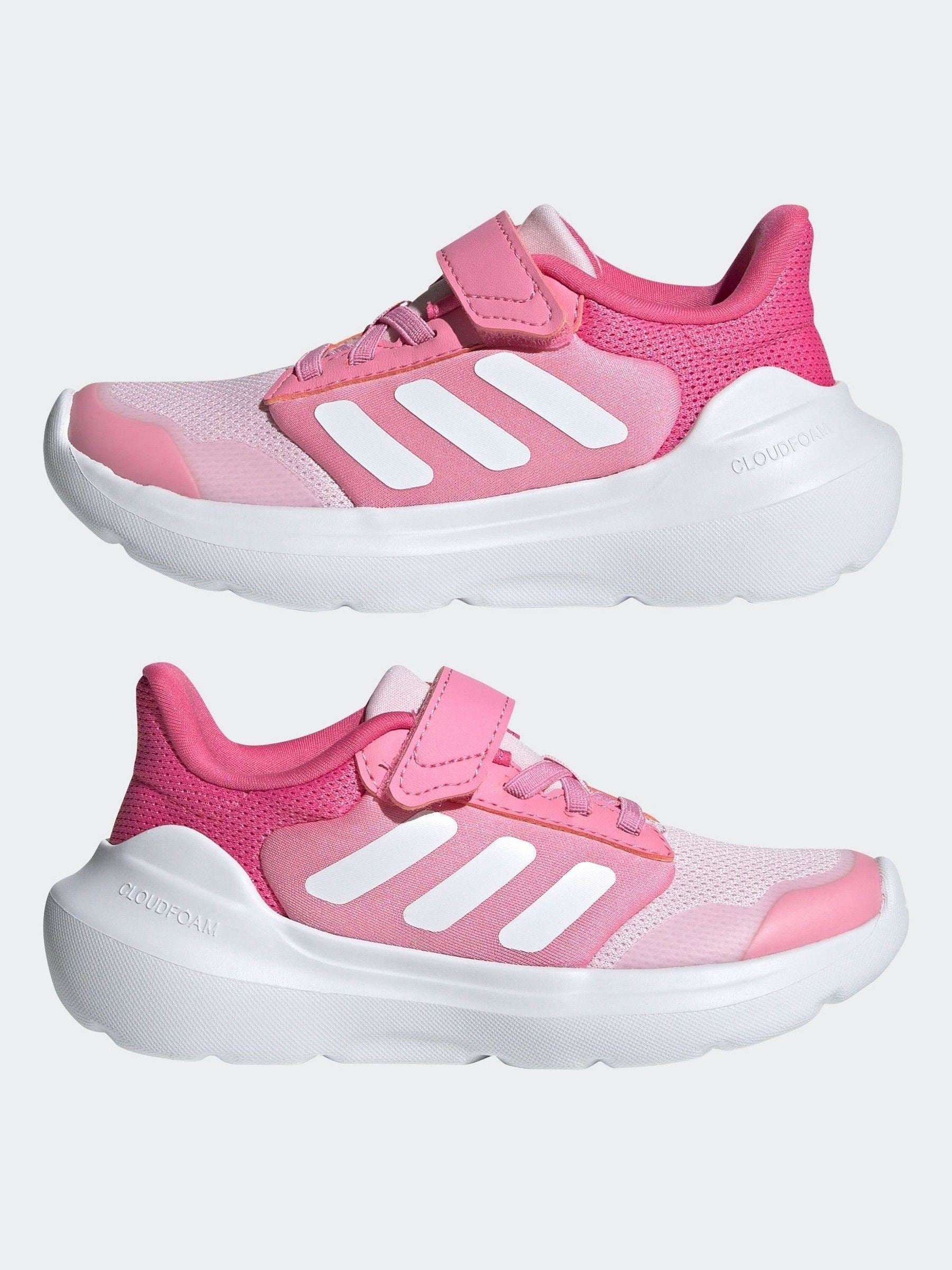 adidas Pink Tensaur Run 2.0 Hook and Loop Kids Trainers image 5