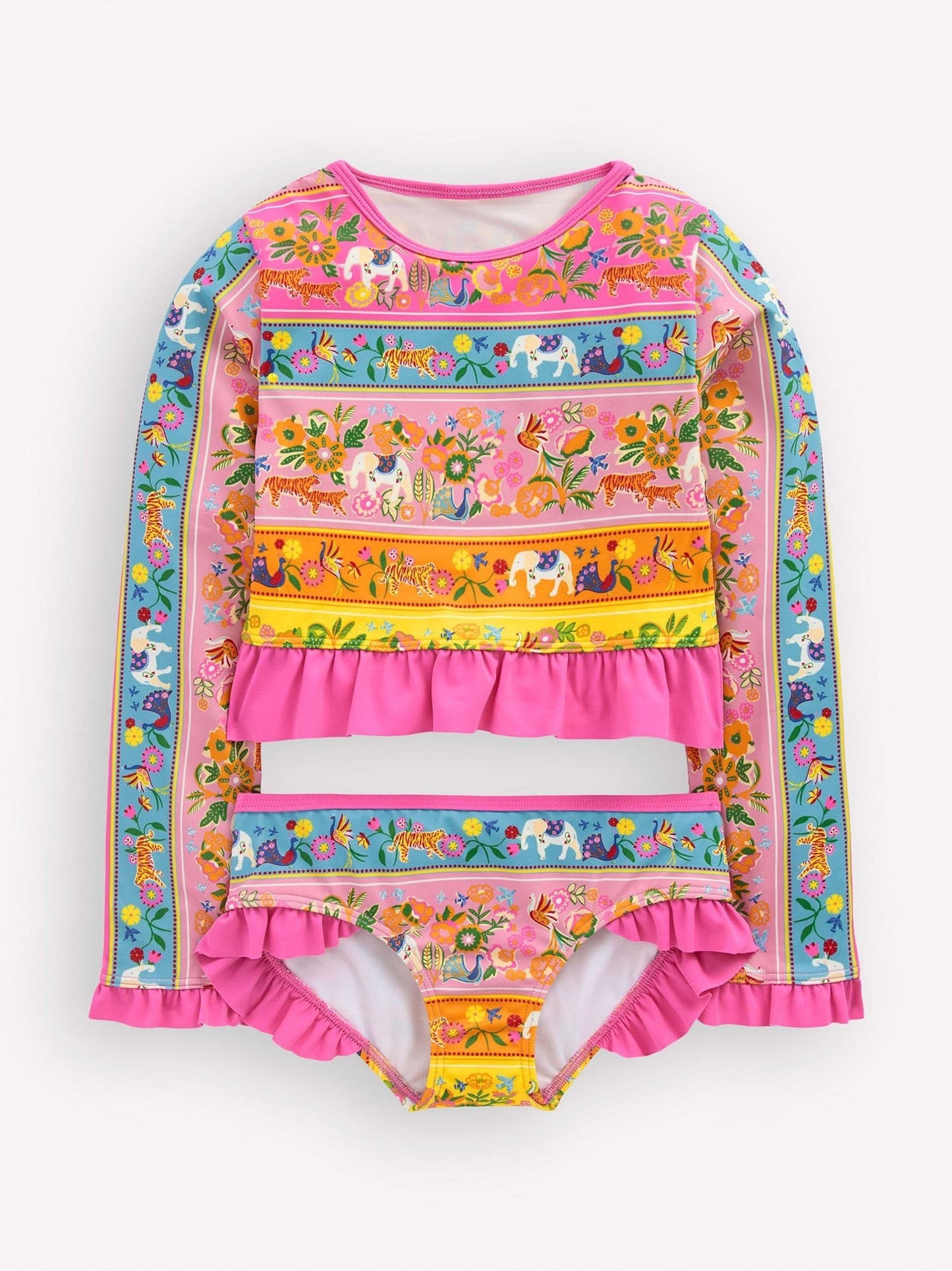 Boden Green Long Sleeve Frill Set image 1