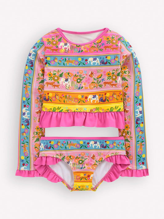 Boden Green Long Sleeve Frill Set image 1