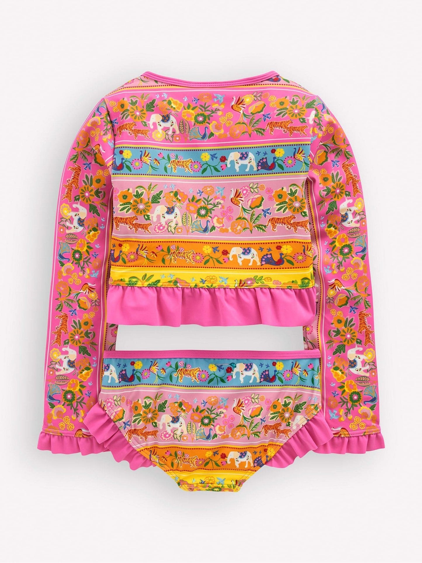 Boden Green Long Sleeve Frill Set image 2
