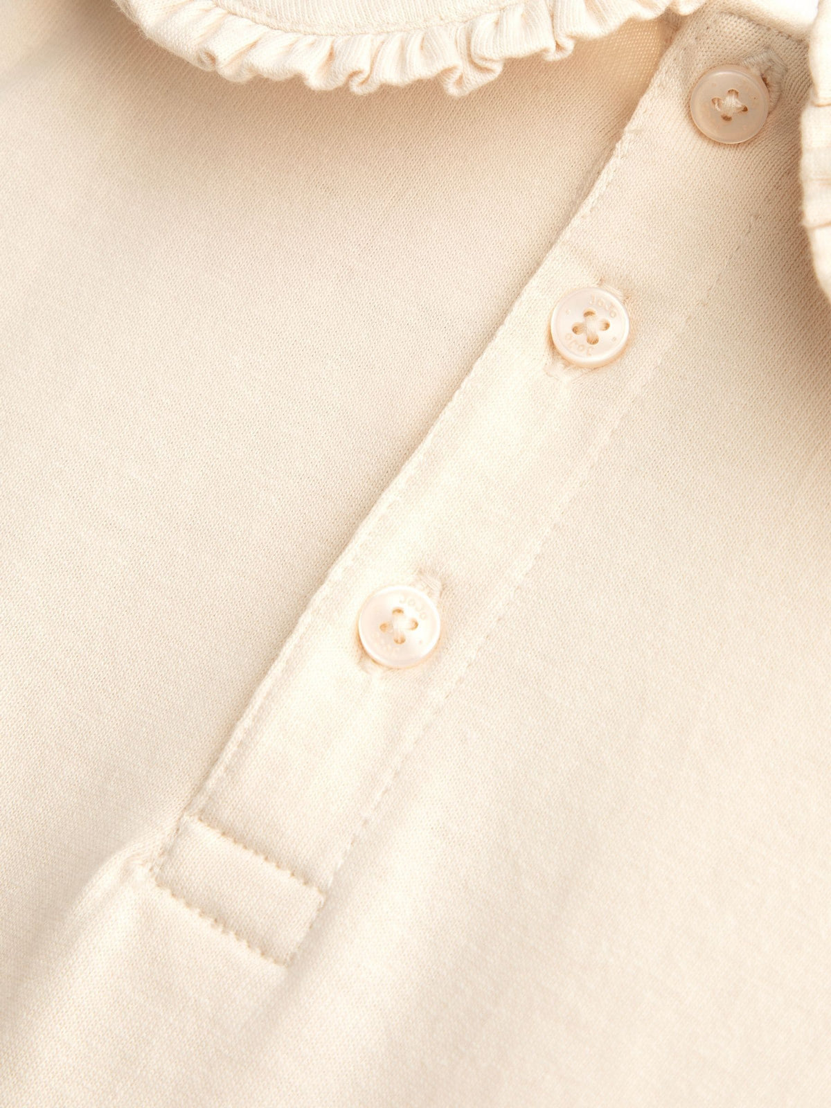 JoJo Maman Bébé Rose Pink Spot 2-Pack Long Sleeve Frill Collar Tops - image 6