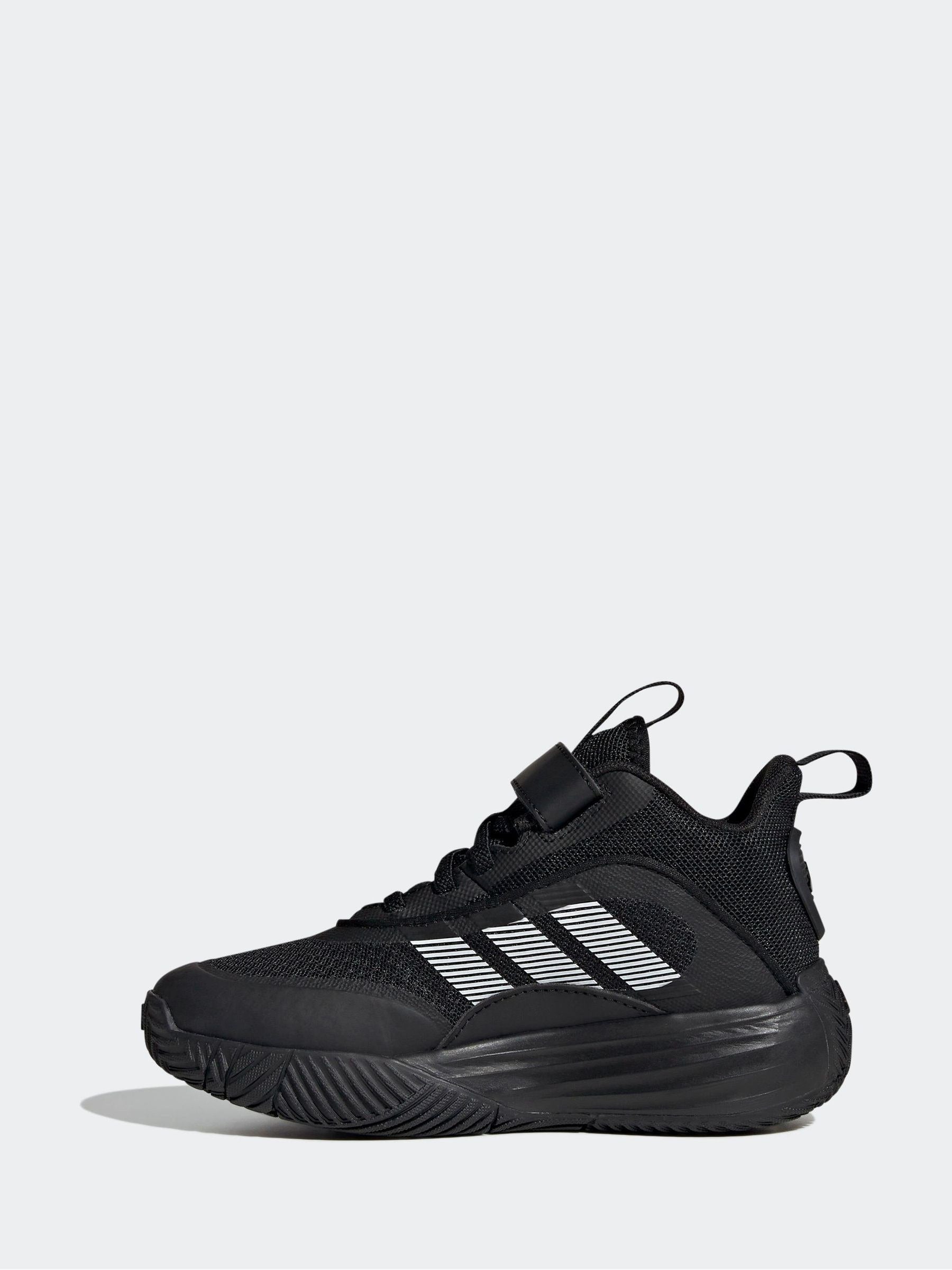 adidas Black Ownthegame 3.0 Kids Trainers image 2