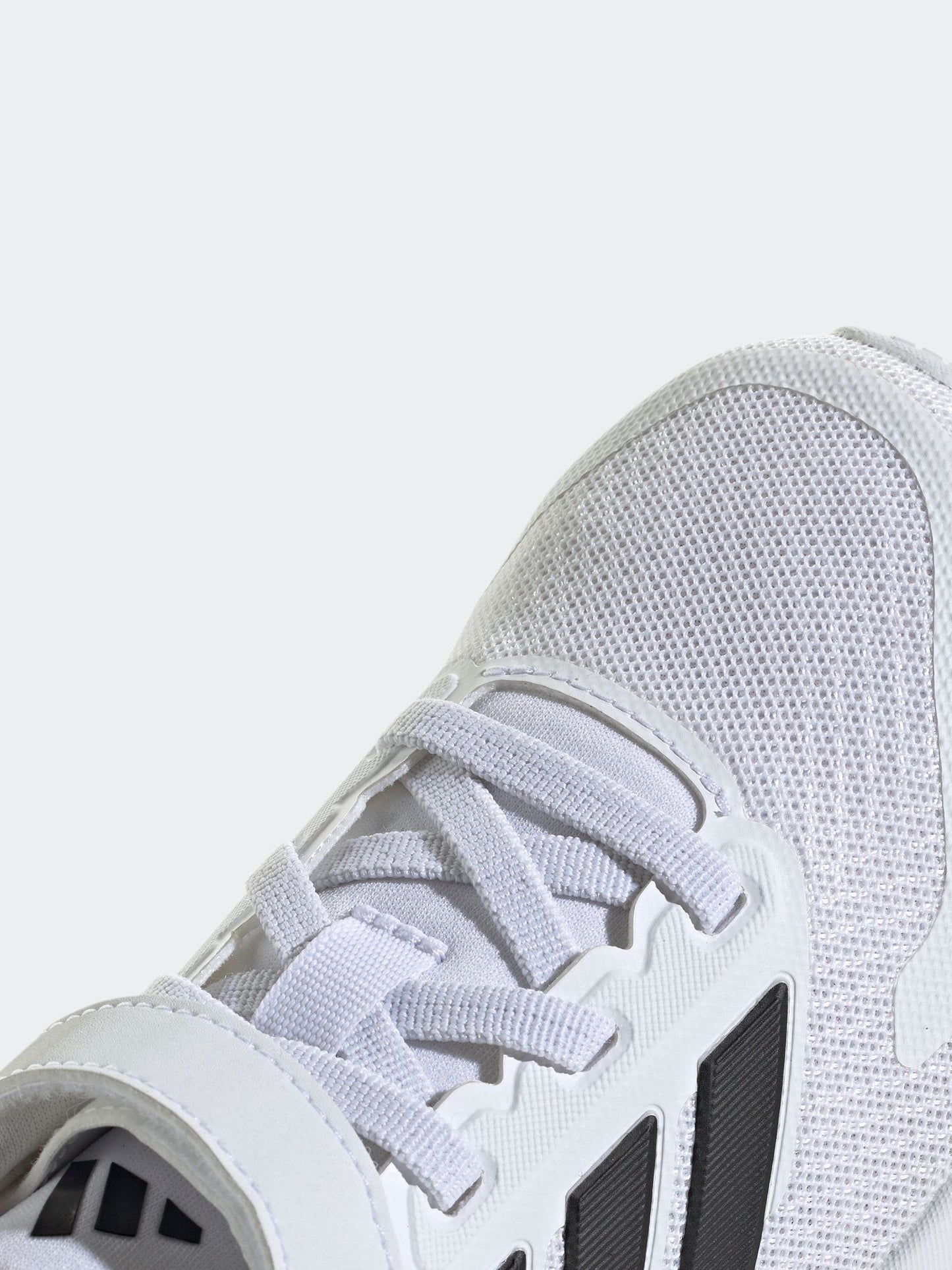adidas White/Black Runfalcon 5 Elastic Lace Running Kids Trainers image 7