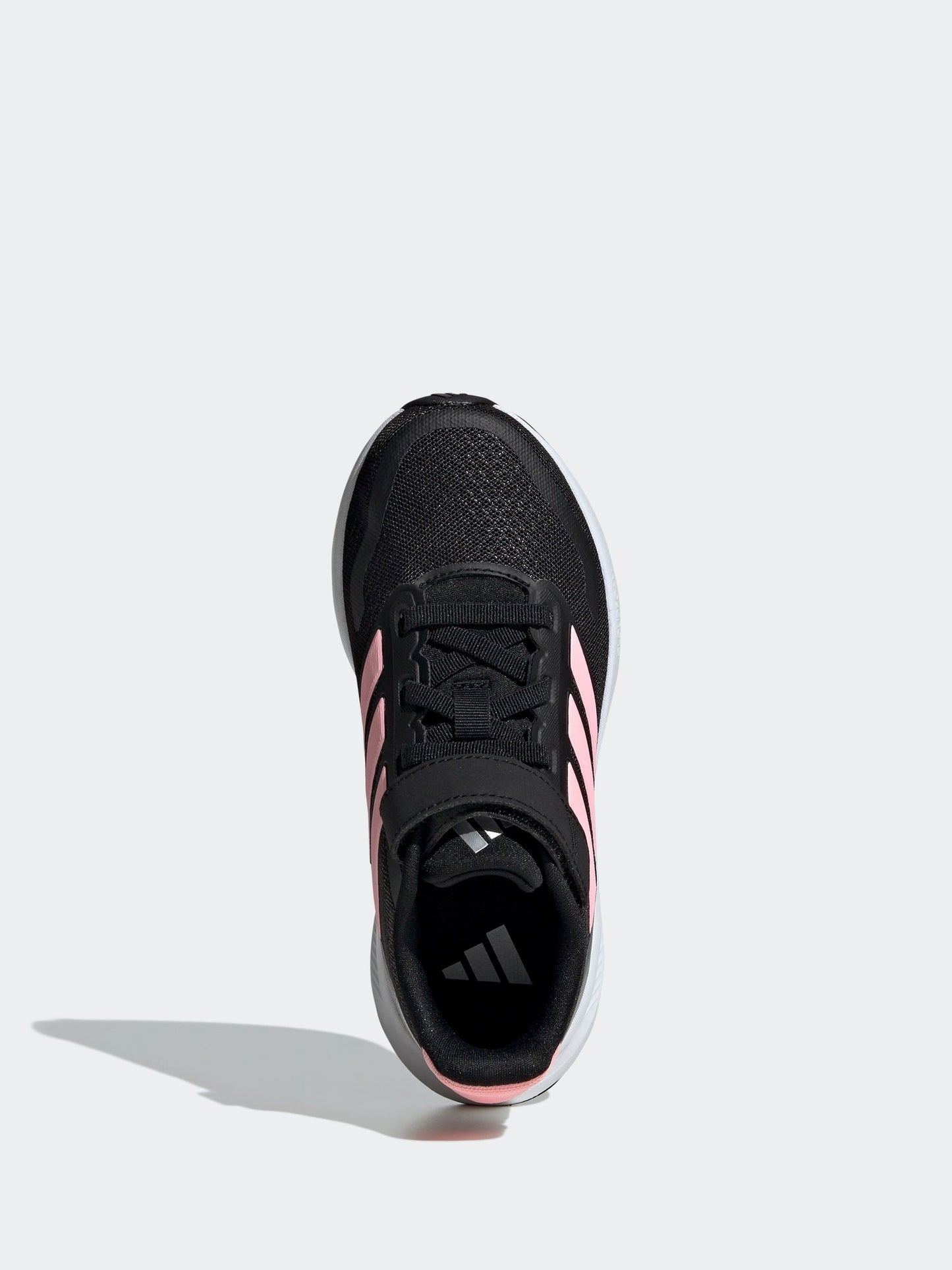 adidas Black/Pink Runfalcon 5 Elastic Lace Running Kids Trainers image 10