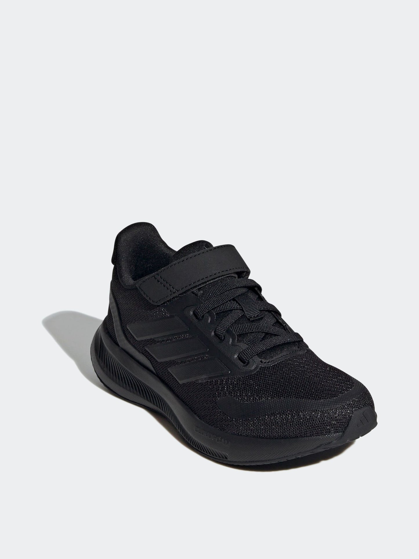 adidas Black Runfalcon 5 Elastic Lace Running Kids Trainers image 3