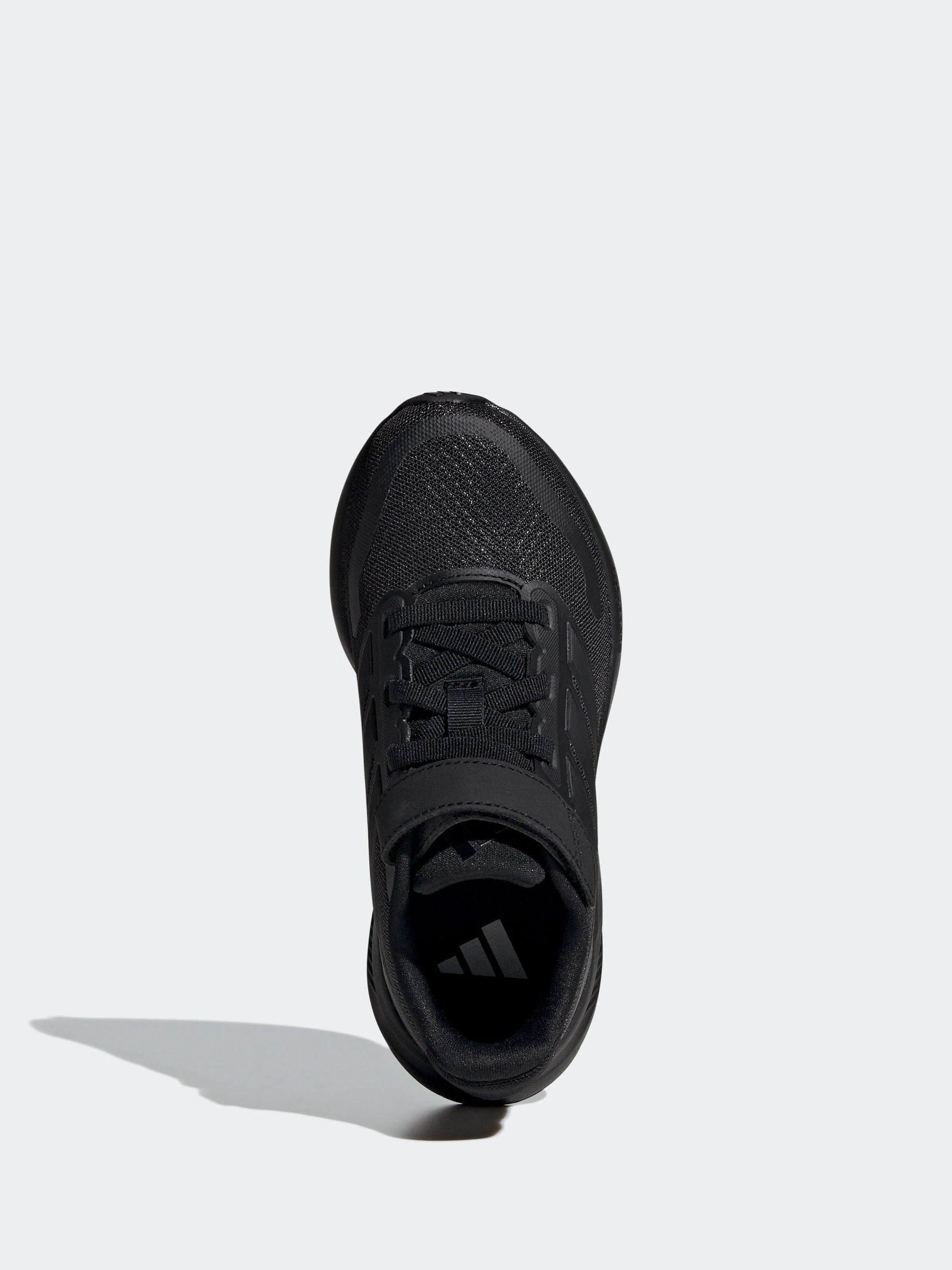 adidas Black Runfalcon 5 Elastic Lace Running Kids Trainers image 6