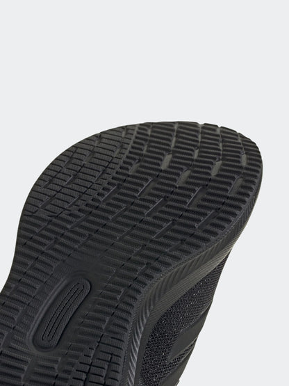 adidas Black Runfalcon 5 Elastic Lace Running Kids Trainers image 8