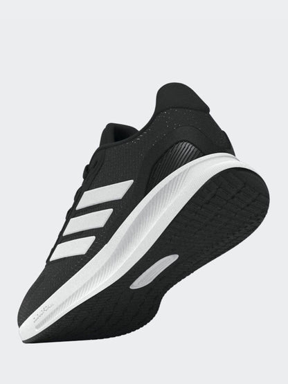 adidas Black/White Runfalcon 5 Lace Running Junior Trainers image 2
