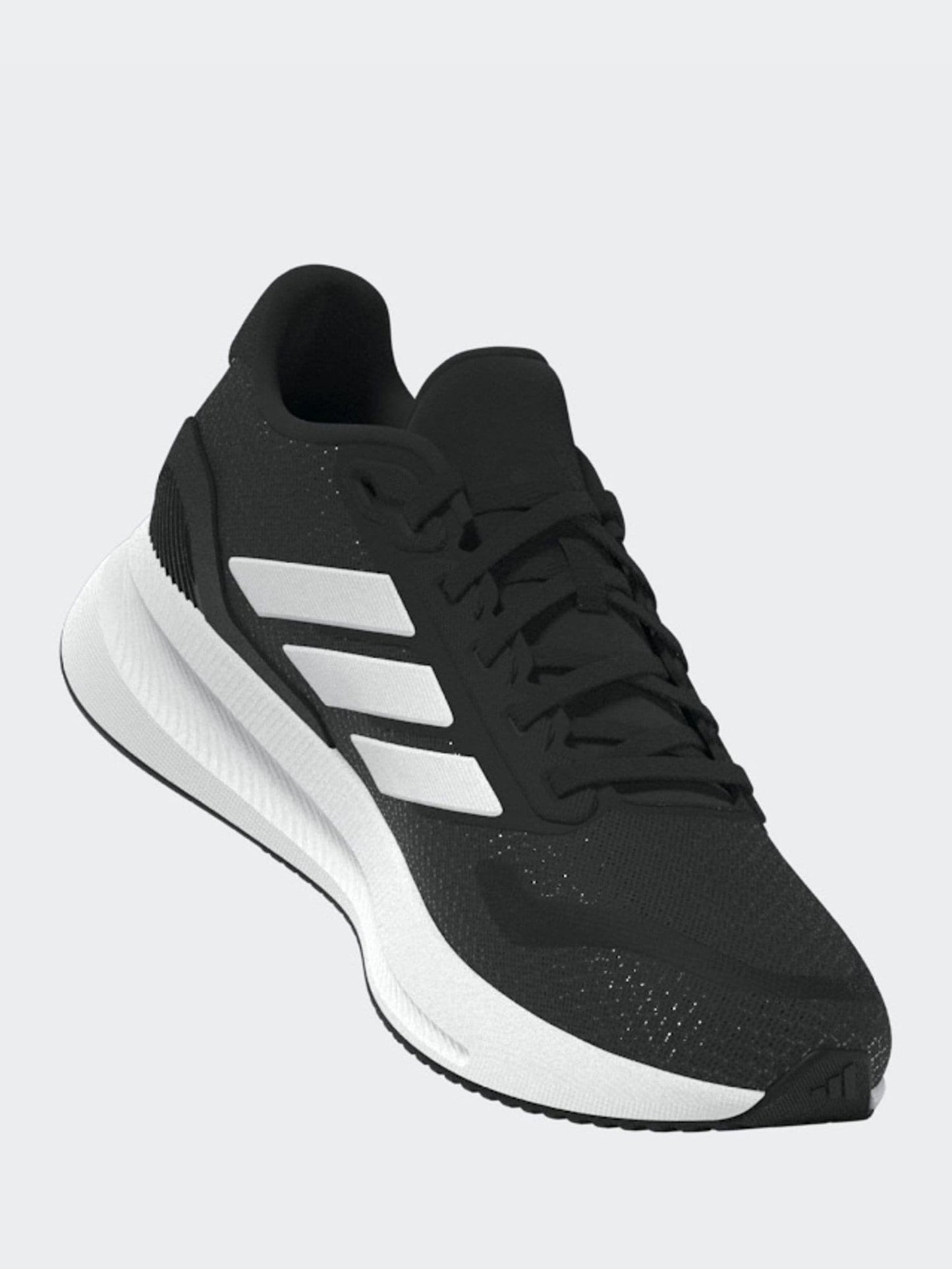 adidas Black/White Runfalcon 5 Lace Running Junior Trainers image 3