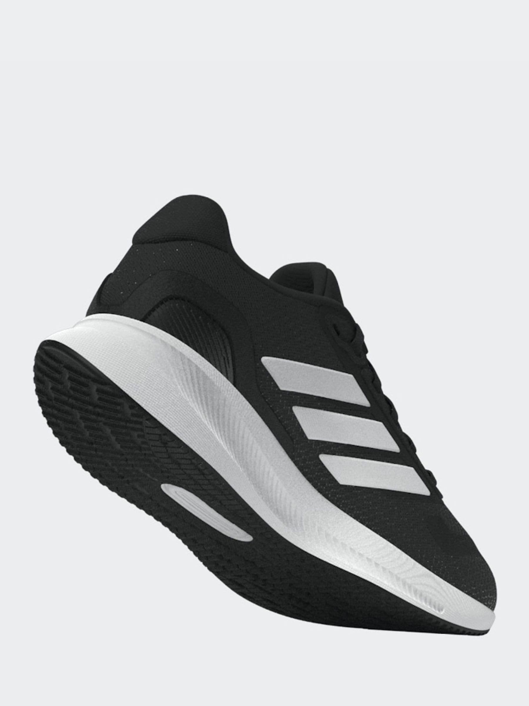adidas Black/White Runfalcon 5 Lace Running Junior Trainers image 6