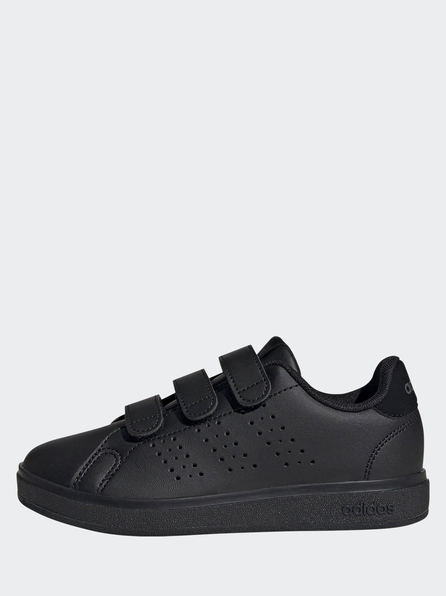 adidas Black Advantage Base 2.0 Hook and Loop Kids Trainers image 2