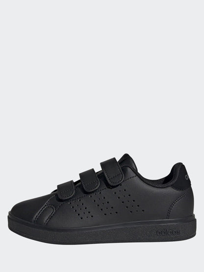 adidas Black Advantage Base 2.0 Hook and Loop Kids Trainers image 2
