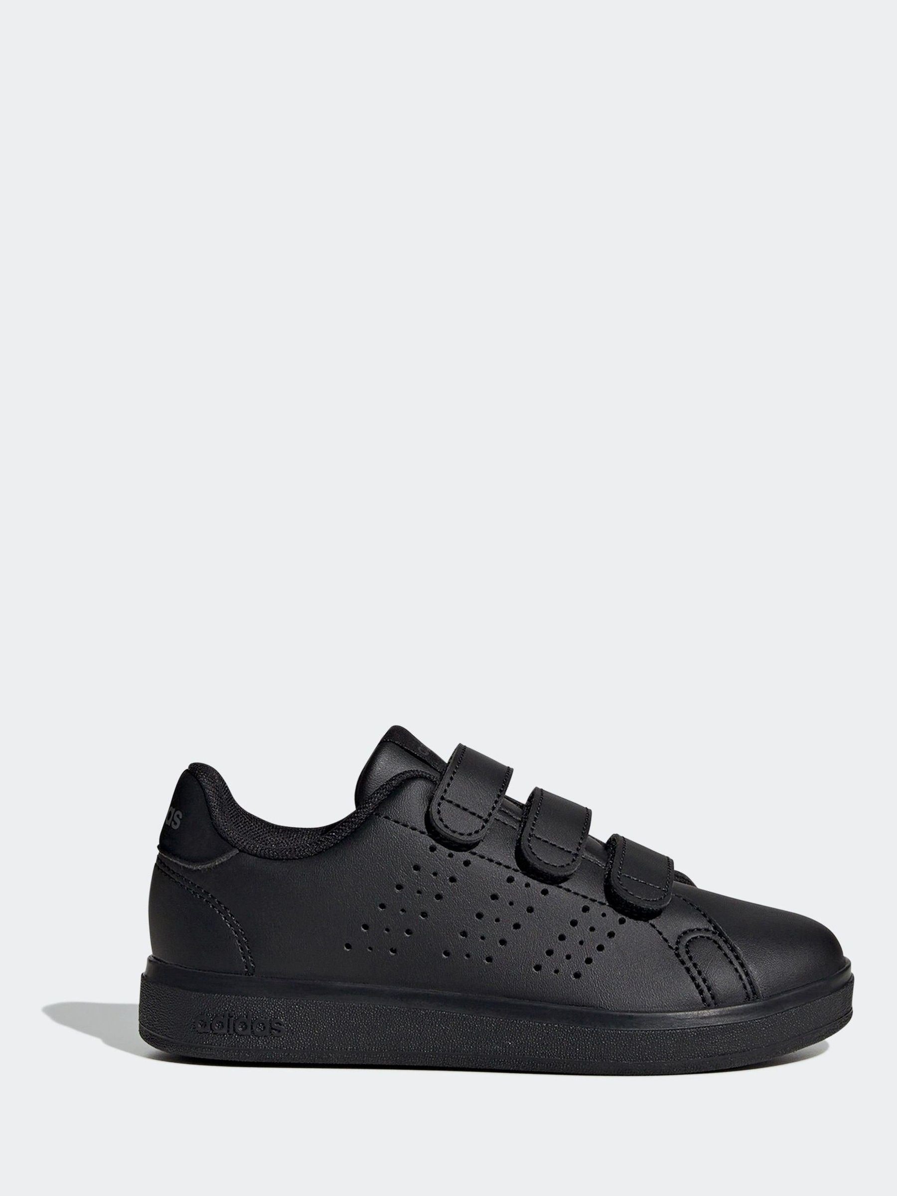 adidas Black Advantage Base 2.0 Hook and Loop Kids Trainers image 3