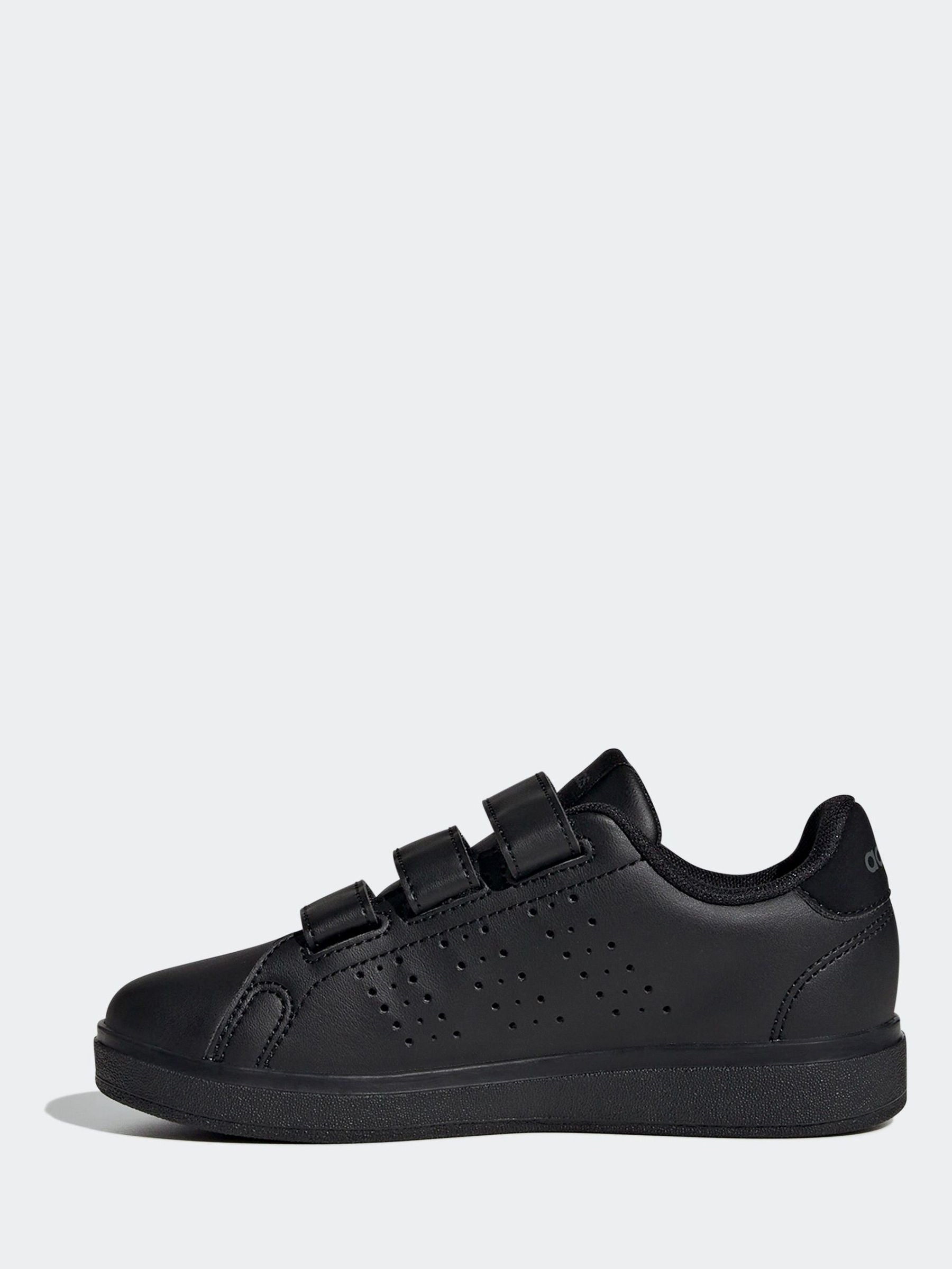 adidas Black Advantage Base 2.0 Hook and Loop Kids Trainers image 4