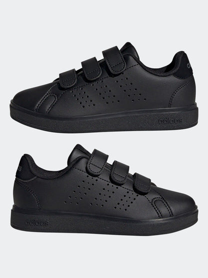 adidas Black Advantage Base 2.0 Hook and Loop Kids Trainers image 5