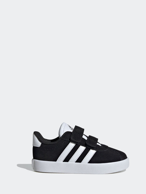 adidas Black VL Court 3.0 Hook and Loop Infant Trainers image 1