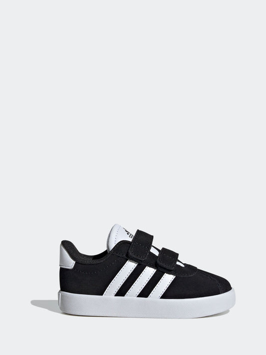 adidas Black VL Court 3.0 Hook and Loop Infant Trainers image 1