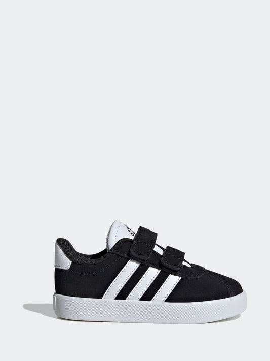 adidas Black VL Court 3.0 Hook and Loop Infant Trainers image 2