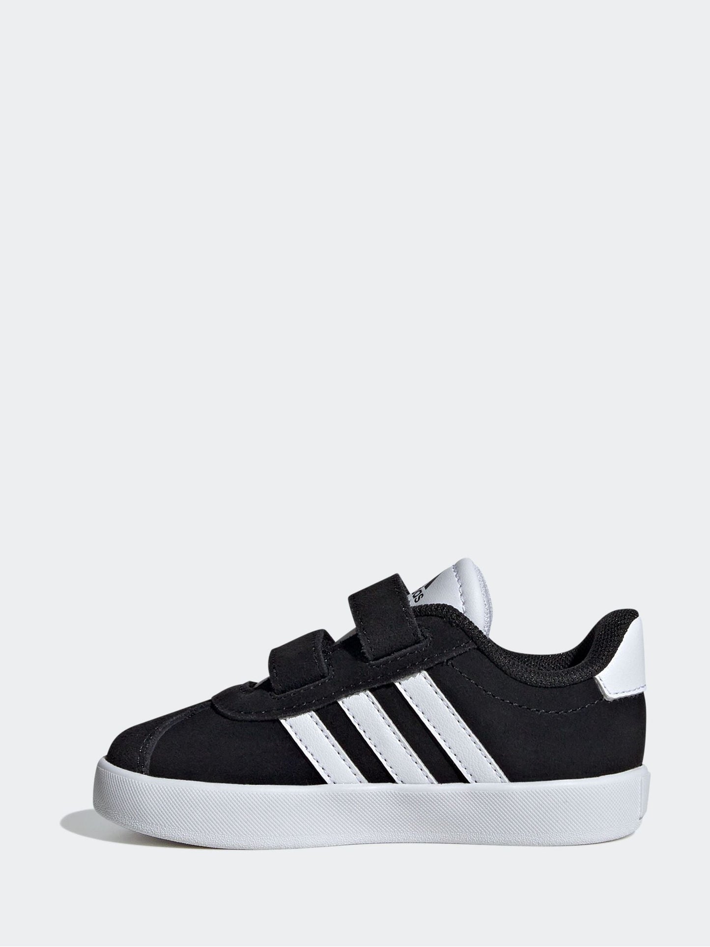 adidas Black VL Court 3.0 Hook and Loop Infant Trainers image 3