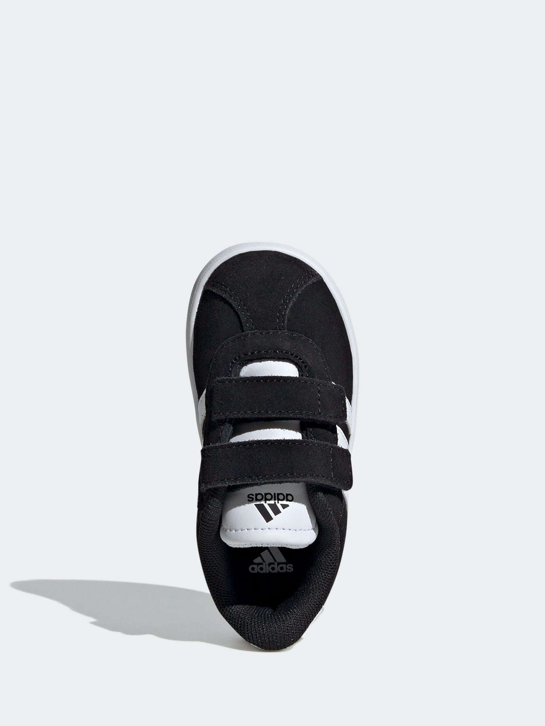 adidas Black VL Court 3.0 Hook and Loop Infant Trainers image 7