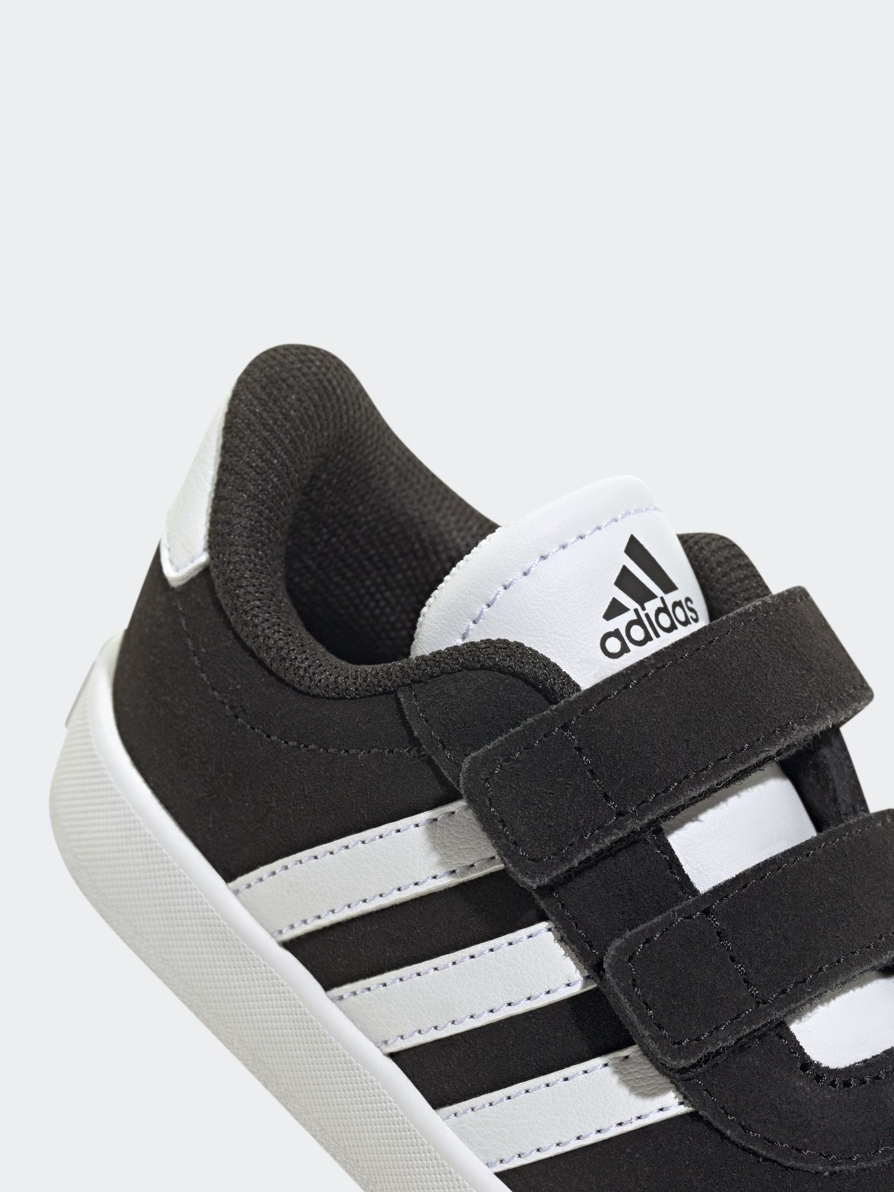 adidas Black VL Court 3.0 Hook and Loop Infant Trainers image 9