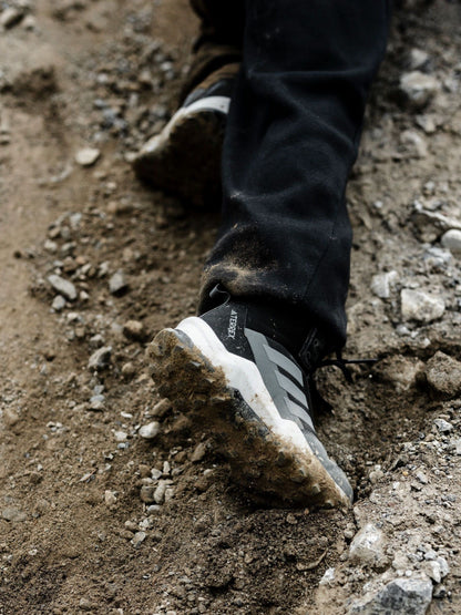 adidas Black Terrex Ax4r Mid Hiking Kids Trainers image 3