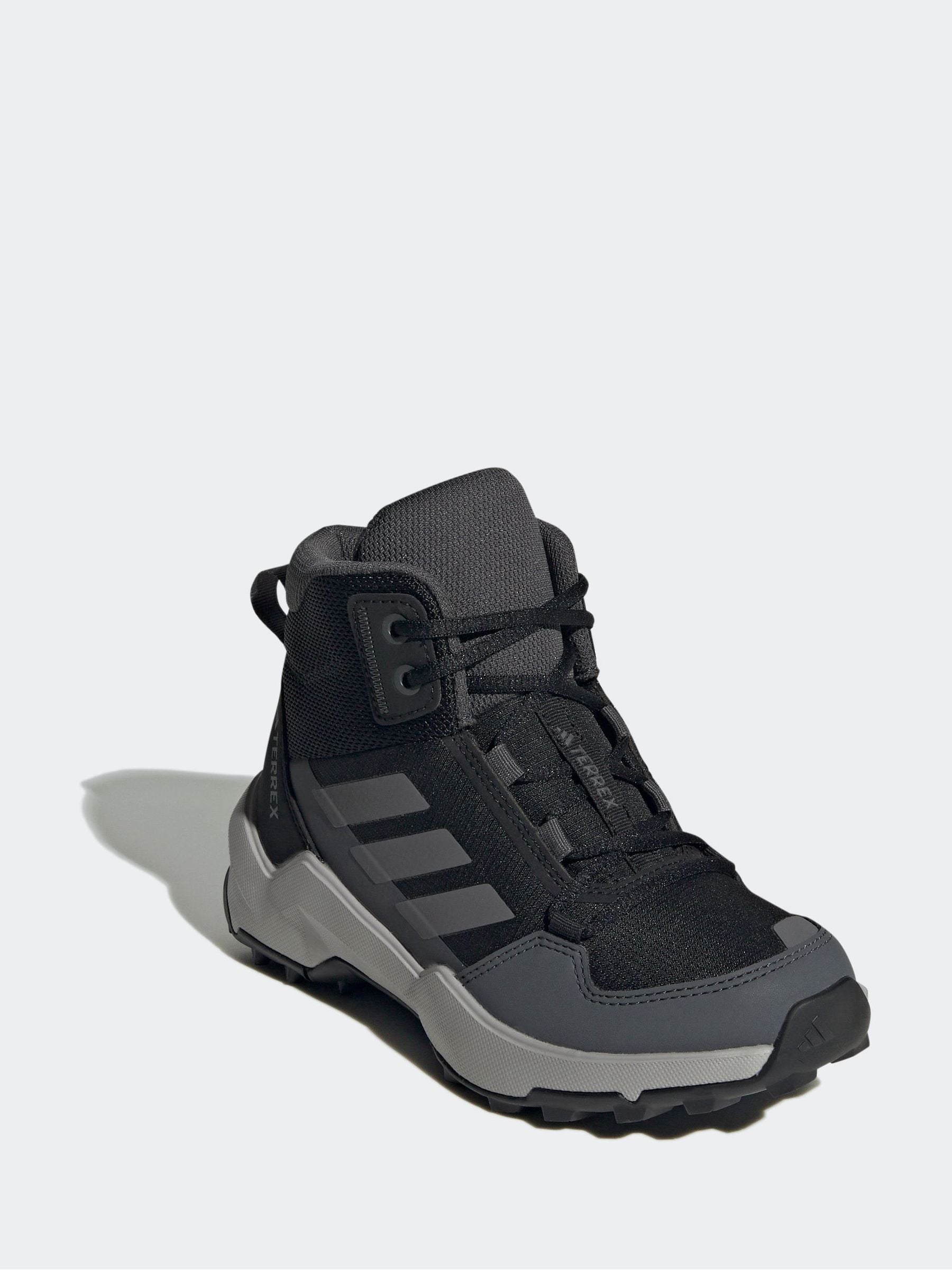 adidas Black Terrex Ax4r Mid Hiking Kids Trainers image 5