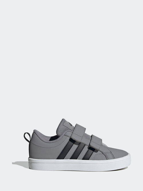 adidas Grey/Black Hook and Loop VS Pace 2.0 Kids Trainers image 1