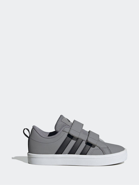 adidas Grey/Black Hook and Loop VS Pace 2.0 Kids Trainers image 1