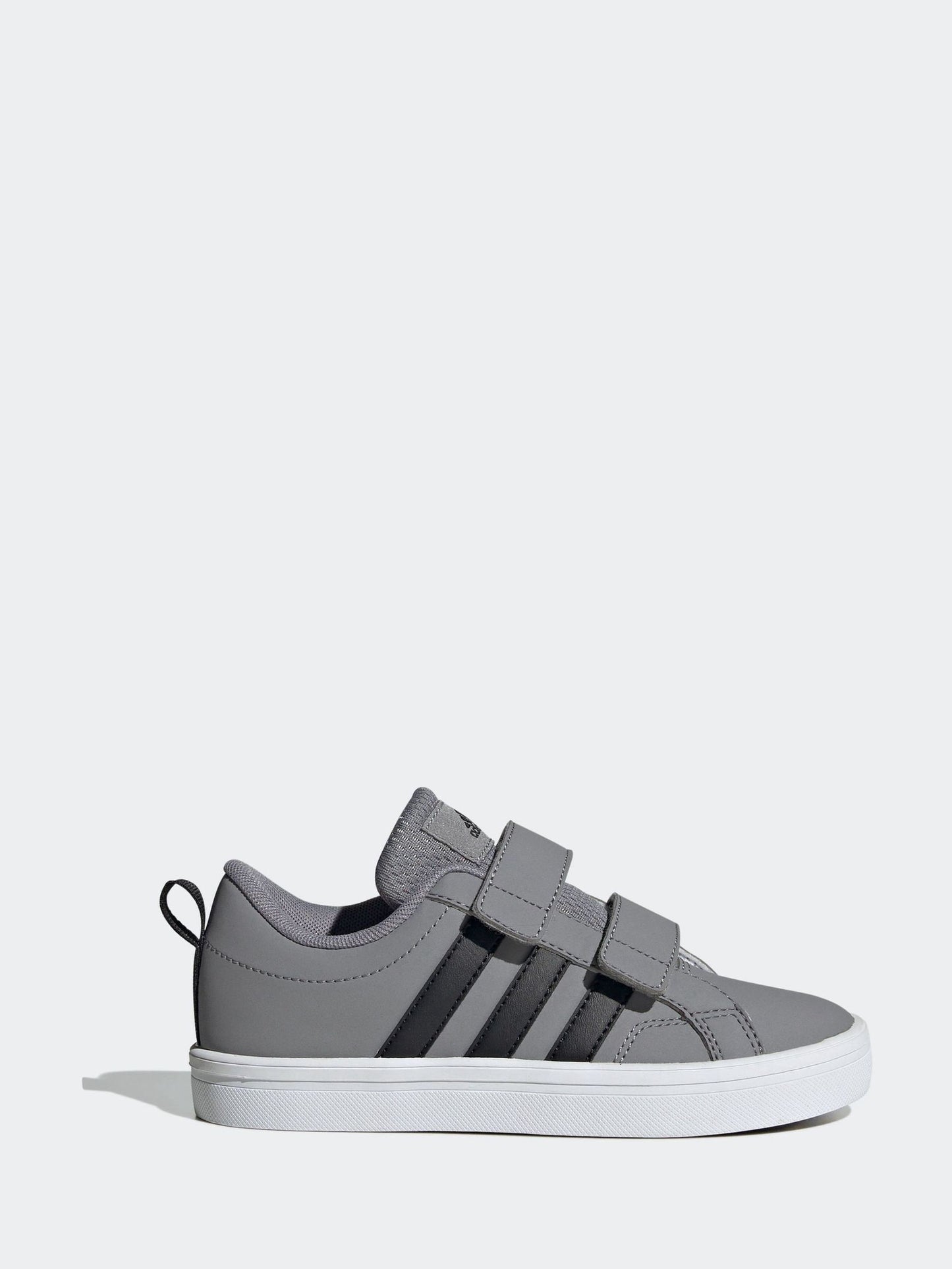 adidas Grey/Black Hook and Loop VS Pace 2.0 Kids Trainers image 2