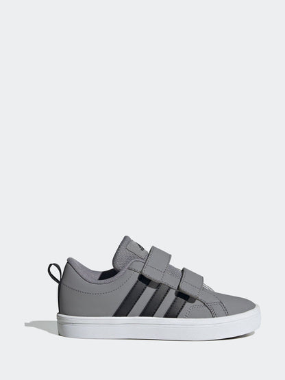 adidas Grey/Black Hook and Loop VS Pace 2.0 Kids Trainers image 2