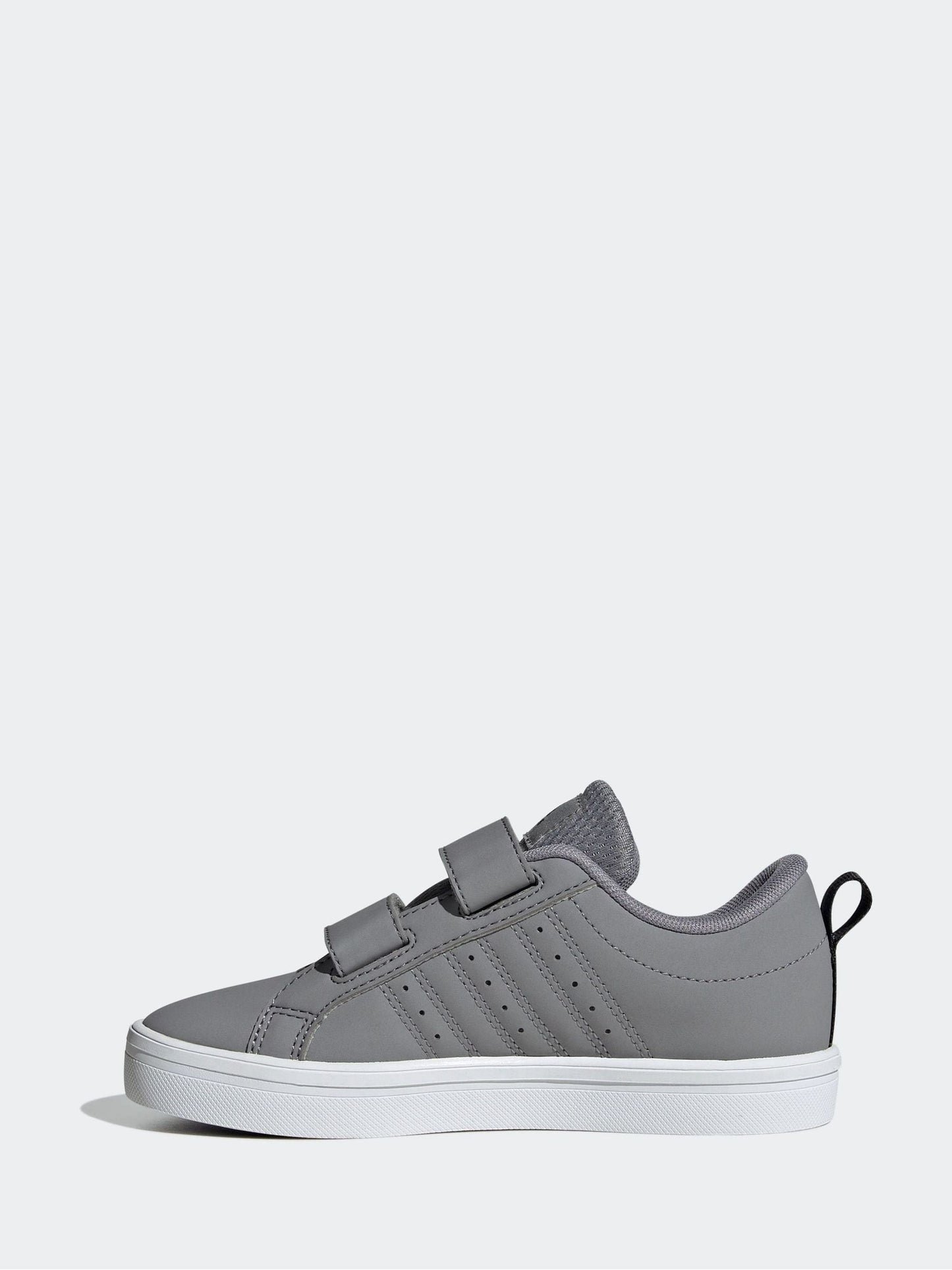 adidas Grey/Black Hook and Loop VS Pace 2.0 Kids Trainers image 3